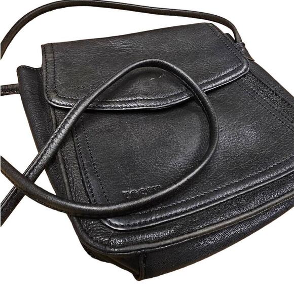 Fossil Black Smaller Pebble-Grain Leather Crossbody - Picture 2 of 9